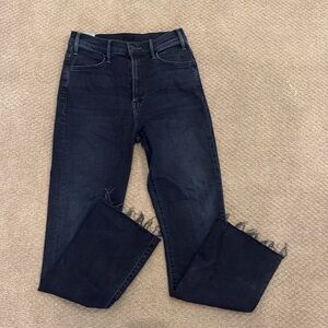 MOTHER Jeans The Hustler Ankle Fray